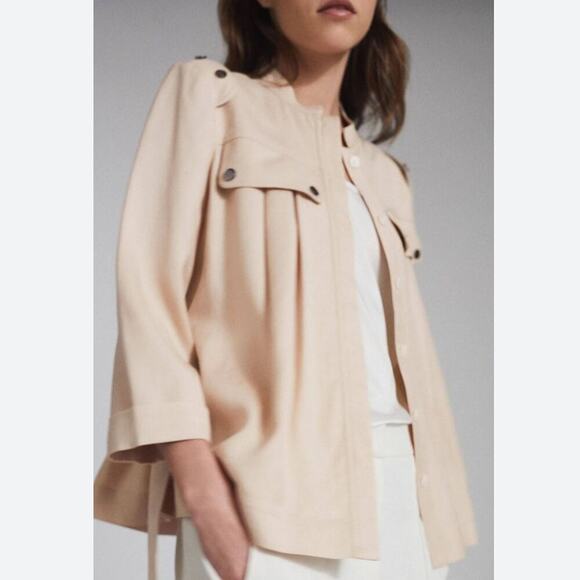 Reiss Oliva Belted Utility Jacket In Neutral Size 4 - Picture 8 of 15